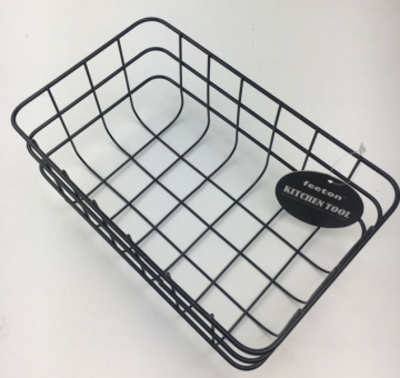 black wired powder coating Basket