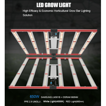 접이식 Dimmablet 고효율 640W LED 성장 조명