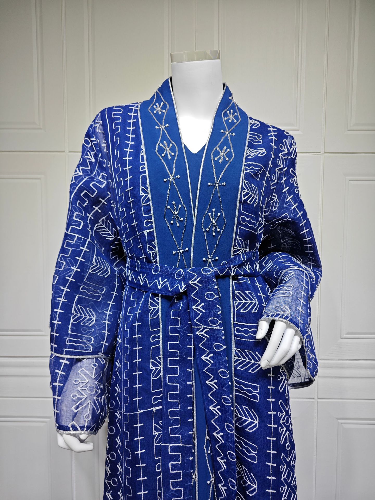 ست ابایای منجوق دوزی AB445 (6) Embroidered Beaded Abaya Set AB445 (6)