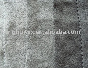 knitting heather grey polar fleece fabric