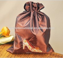 matching shoe and bag set pouch, gift silk pouch Drawstring pouch CH233