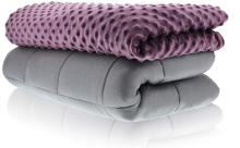 Natural Cooling Bamboo Weighted Blanket With Minky Cover