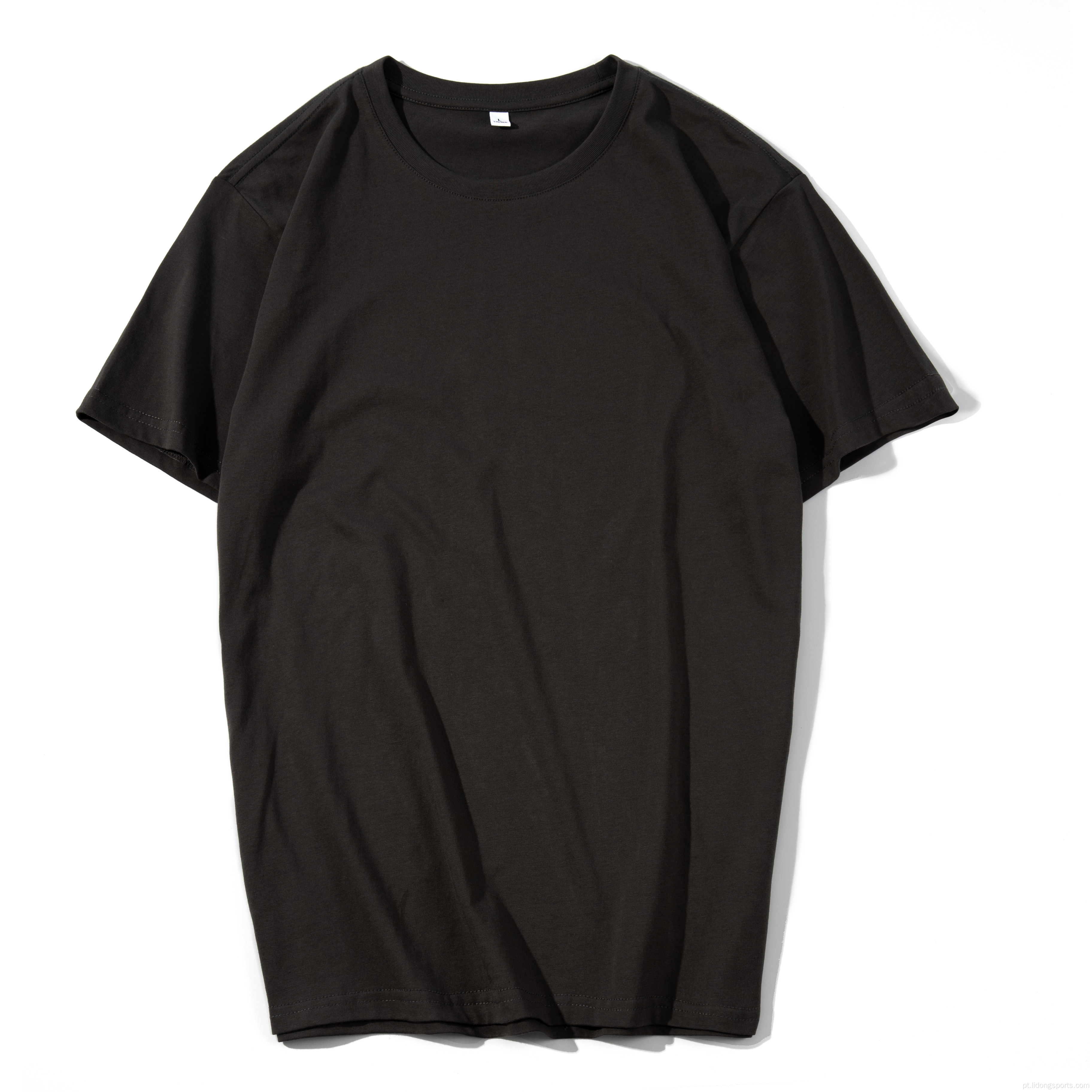 Camiseta masculina unissex liso 100% algodão de camiseta de tamanho grande