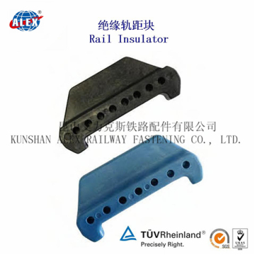 Rail insulator with PA66+GF30 material