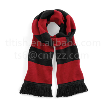 Fashion cheap scarves stripe black red scarf