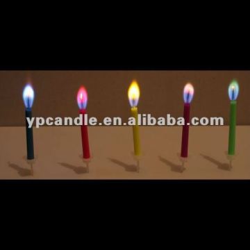 Multicolored Flame Candles