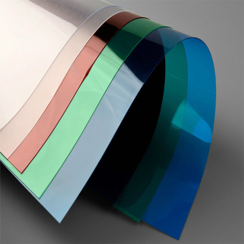 Colored PVC films for folding plastic box