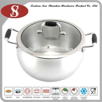 High quality pyrex glass steamer pot