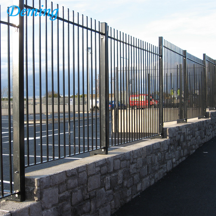 Powder Coated Security Zinc Steel Fence