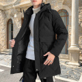 Custom men's casual warm outdoor down jacket