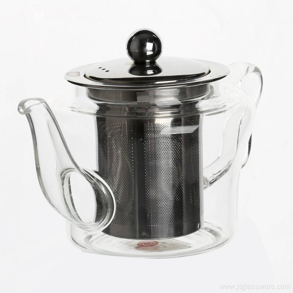 Best Selling Glass Teapot Stainless Steel Infuser