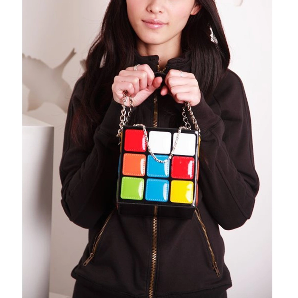 Wholesale New Fashion Rubik's Cube Bags Modeling Handbag