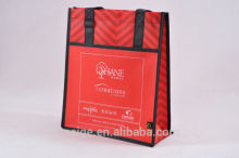 OEM laminated pp woven bag with zippers /laminated pp woven packaging bag /high quality pp non woven tote bag