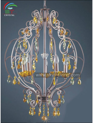 modern crystal lighting iron chandeliers lighting