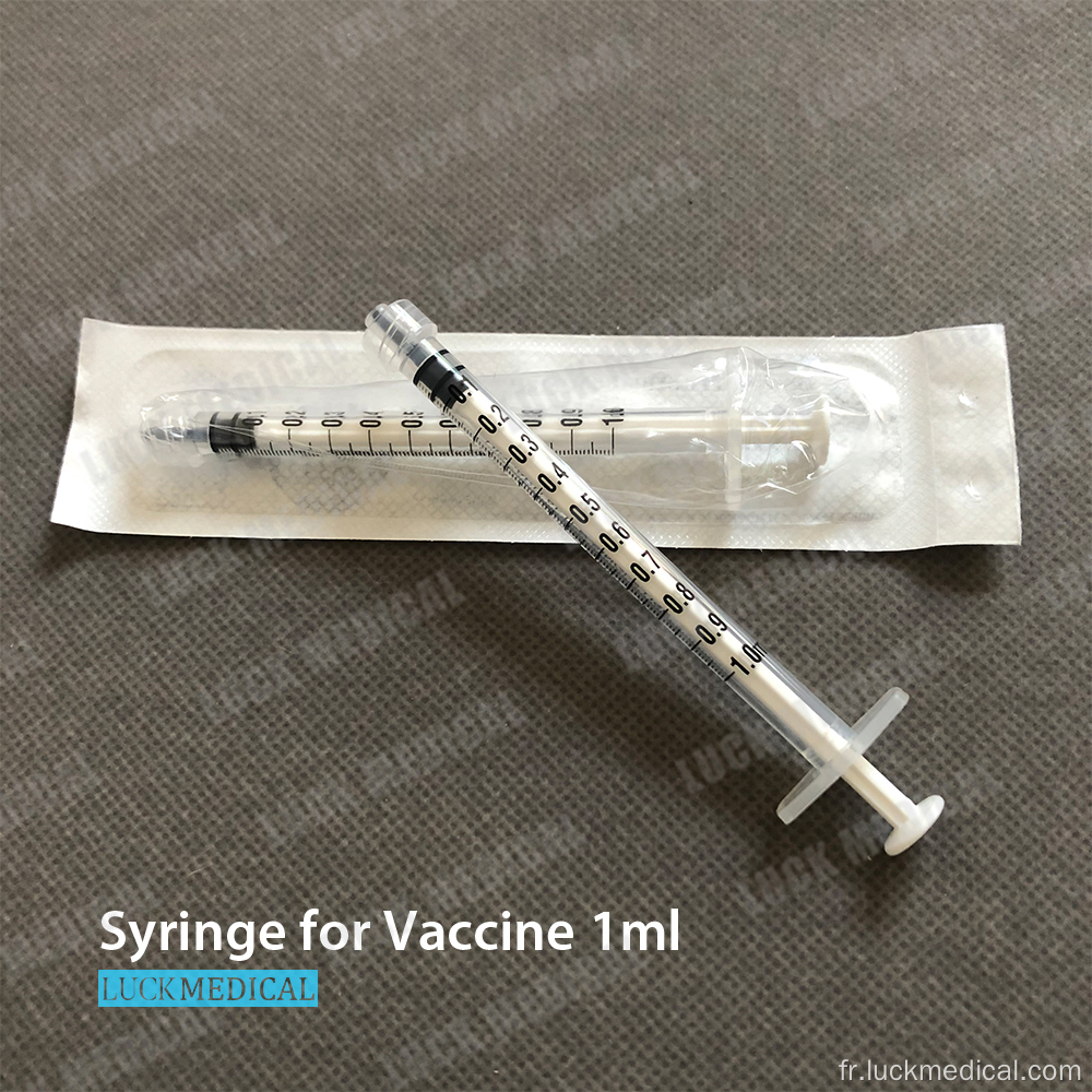 Syringe 1 ml sans aiguille