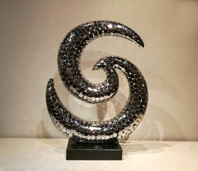 Wholesale Customized Luxury Modern Abstract Craft Arts Metal Sculpture for Hotel Home Living Room Decor