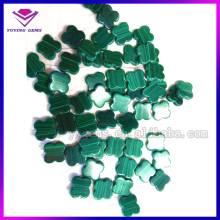 Custom Wholesale Malachite Four Leaf Clover Cabochon Jewelry Malachite