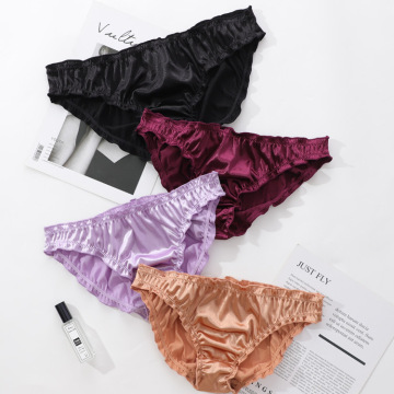Luxury Satin Panties: Elastic French Knickers for Women