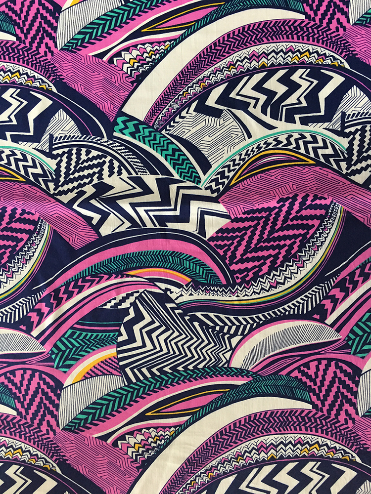 Geometric Joint Rayon Poplin 45S Light Printing Fabric