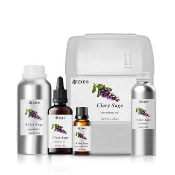 Privatlabel Aromatherapie Bulk reines organisches Öl Clary Salbei Öl Hautmassageöl