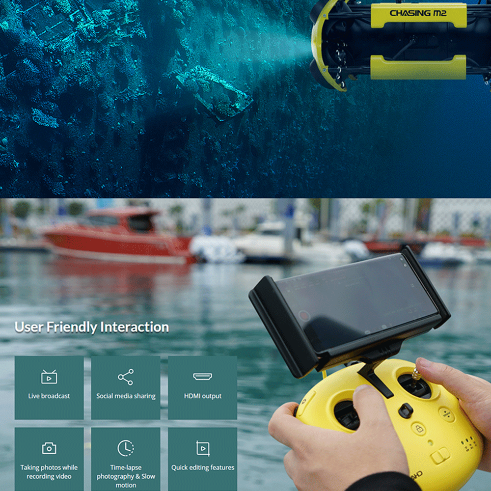 Chasing Qianjiao M2 P100 ROV | Professional Underwater Drone with a 4K UHD Camera