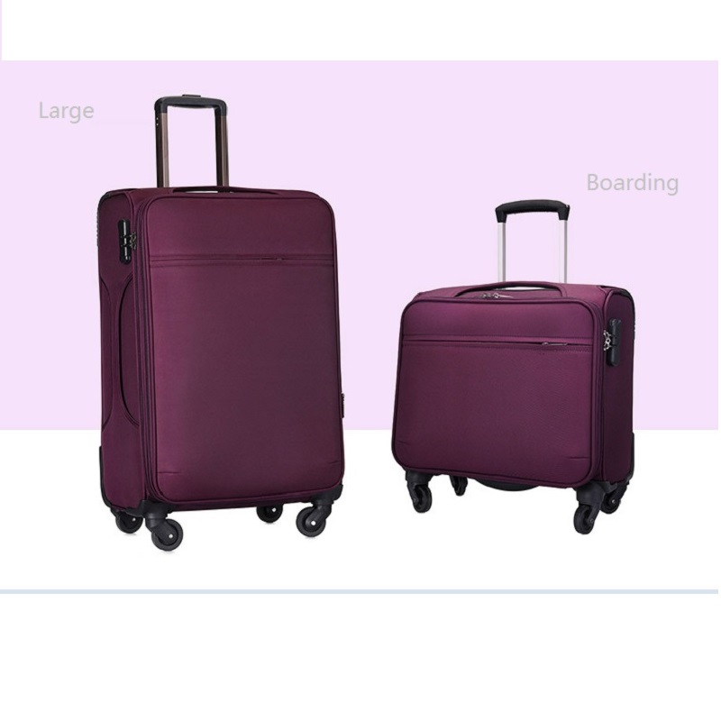 Purple trolley bag