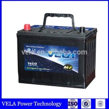 E bike battery N60 acid auto battery