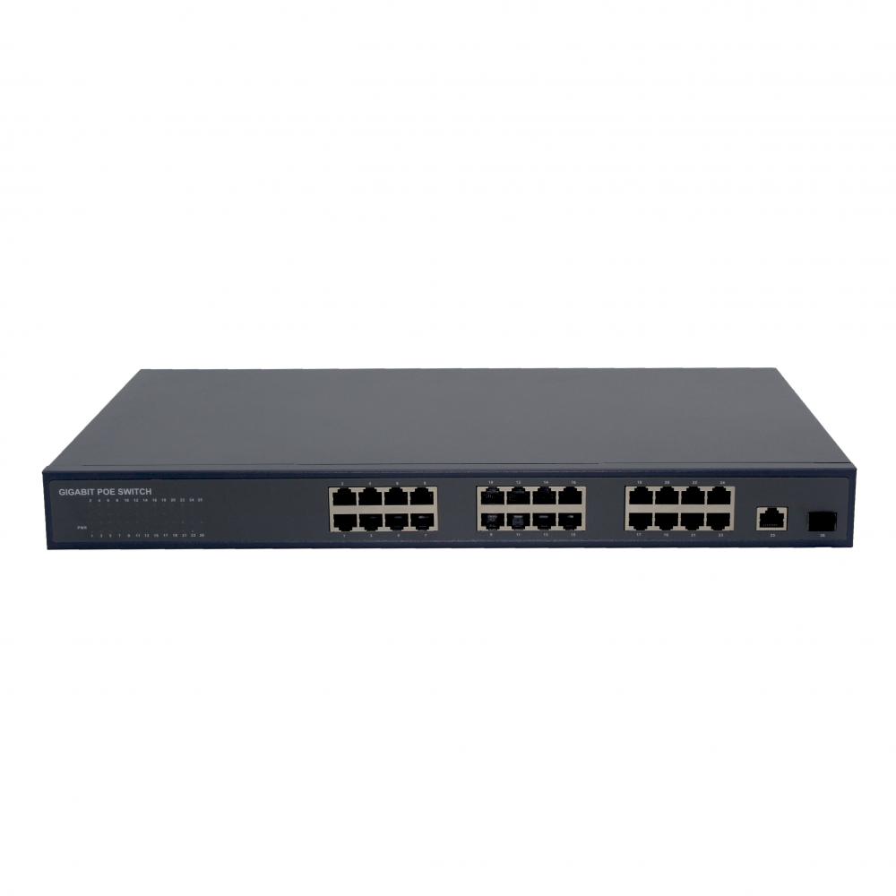 24 ports Poe Switch 1 SFP 1 RJ45