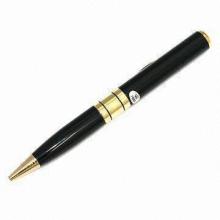 Hidden Pen DVR with Up to 16GB Capacity, USB 2.0 Standard Interface, FCC and CE Compliant