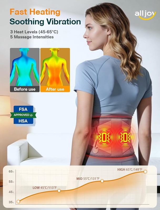 Heating Pad for Back 67", Lower Back Massager