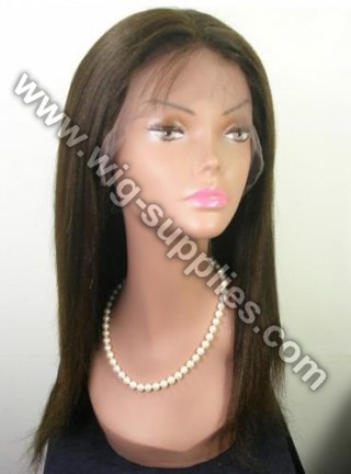 Chinese Human Hair Lady Wig Silky color 2# natural looking