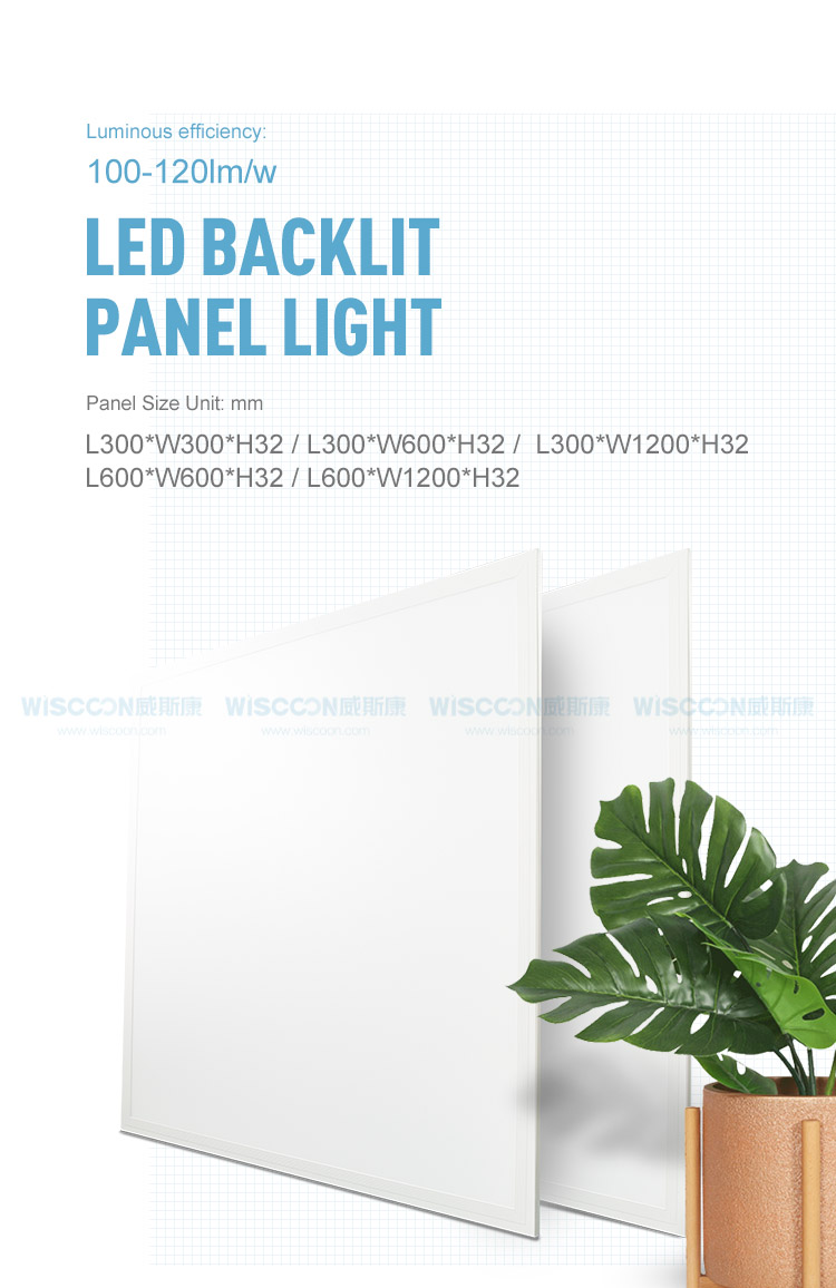 High Grade 5 years Guarantee Square Backlit & Sidelit LED Panel Lights for office and home application