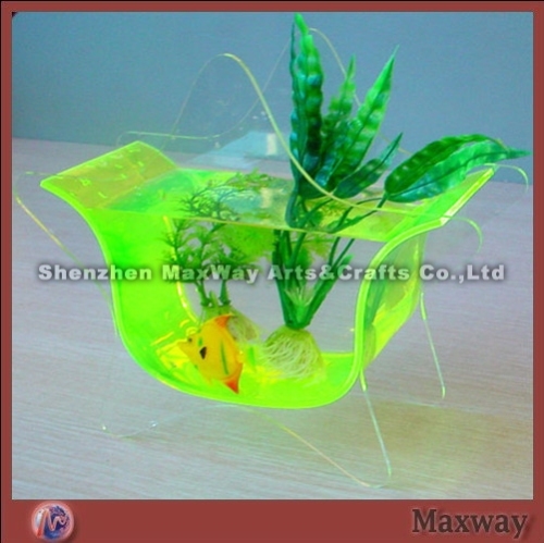 Star-Shaped/Pentagram Transparent Tabletop Acrylic Fish Bowl/Fish Jar