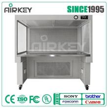 Vertical air flow clean bench with high efficiency