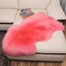Pink color 100cm Single Australian merino Sheepskin Pelts Hides Rugs