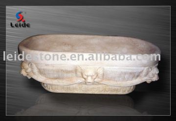 Galala beige marble bathtub