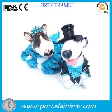 Likable Bull Ceramic Cake Topper Wedding Table Decoration