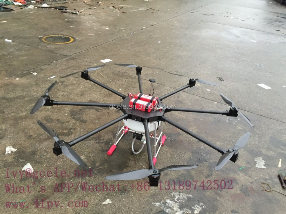 8 rotors Octocopter drones Octocopter agricultural Drones 10KG UAV for farm forest