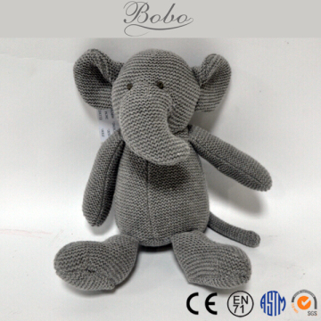 Knitted Elephant/Bear/Mouse Stuffed Toys for Wholesale