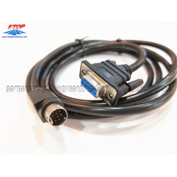 Male Din To D-Sub9 Female Connector Cable Custom