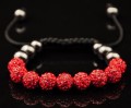 10mm Shamballa pärla smycken med kristall bana pärlor armband