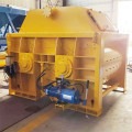 Double shaft mixer machine price with hydraulic hopper