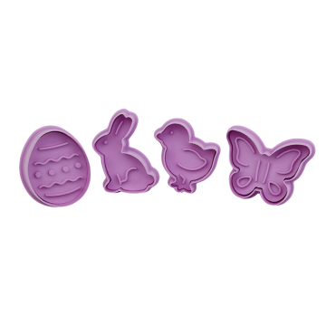 4Pcs Easter Cookie Cutters