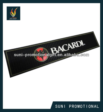 Soft pvc logo bar spill mats for bar using