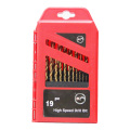 19pcs Twist Drill Bit