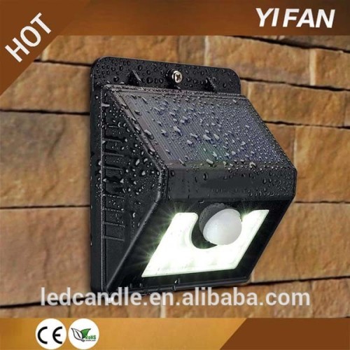 YIFAN 8led solar motion sensor light IP65 led wall lamp Outdoor garden Security wall mounted Light