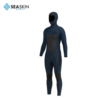 Seaskin 5/4mm Hooded Men Surf Wetsuit Custom Logo