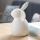 Ceramiczny White Rabbit Easter Decor