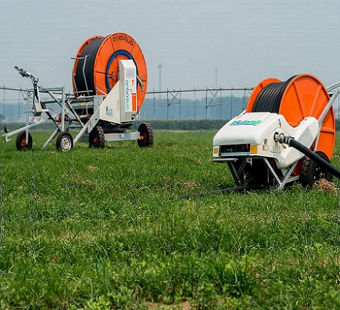 عالية الجودة بكرة خرطوم الزراعية مياه الري Aquago II خرطوم بكرة الري بالرش بندقية