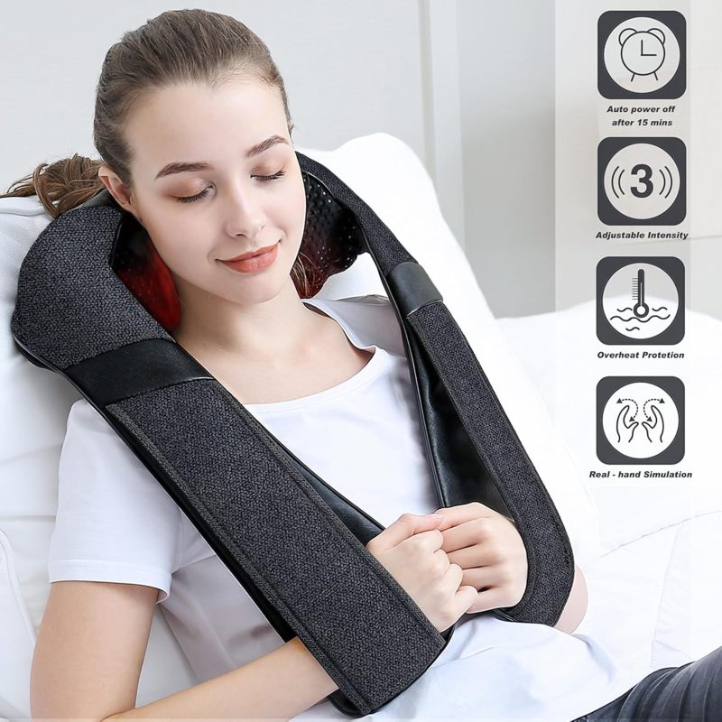 Vital Care Shoulde&Neck Massager for Pain Relief Deep Tissue - Gift for Women Men